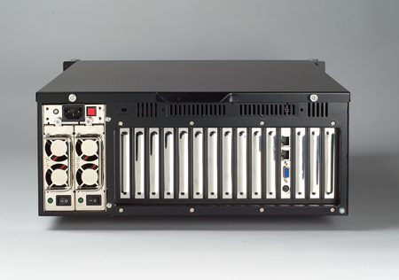4U Short-Depth Rackmount Chassis for PICMG with 4 SAS/SATA HDD Trays- Backplane version